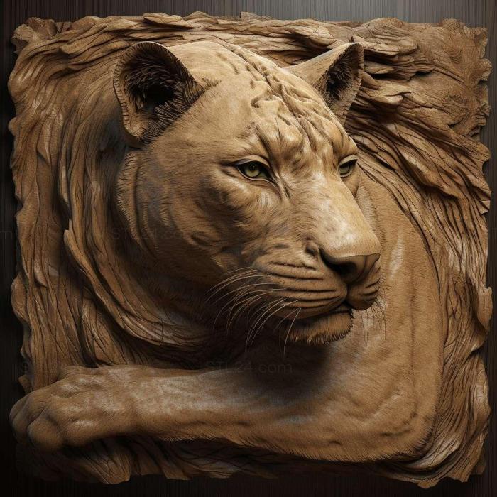 Nature and animals (st Panthera zdanskyi 1, NATURE_1281) 3D models for cnc