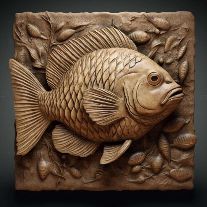 Nature and animals (Paraloricaria fish 2, NATURE_1286) 3D models for cnc