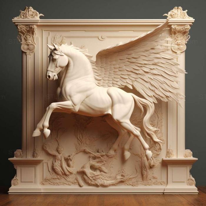 st pegasus on stand barocue style 2