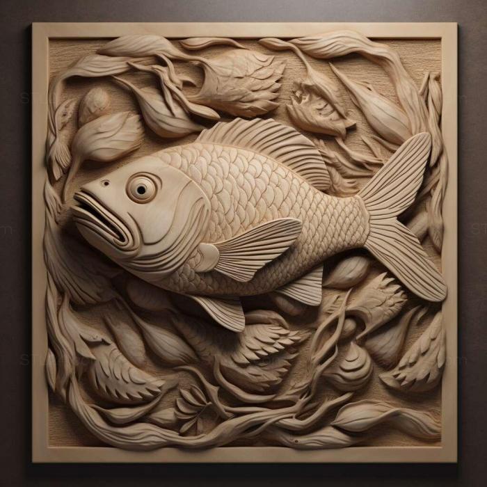 Nature and animals (Kaliko varietet fish 3, NATURE_1407) 3D models for cnc