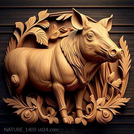 Природа и животные (Пигасус политика знаменитое животное 1, NATURE_1409) 3D модель для ЧПУ станка