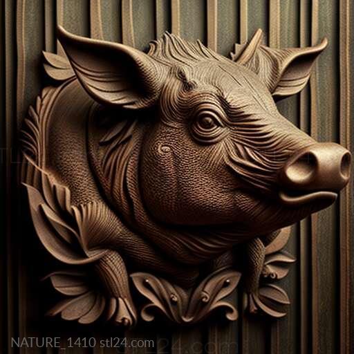 Nature and animals (st Pigasus politics famous animal 2, NATURE_1410) 3D models for cnc