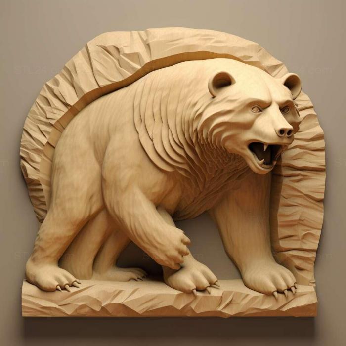 Nature and animals (Winnipeg bear famous animal 3, NATURE_1431) 3D models for cnc