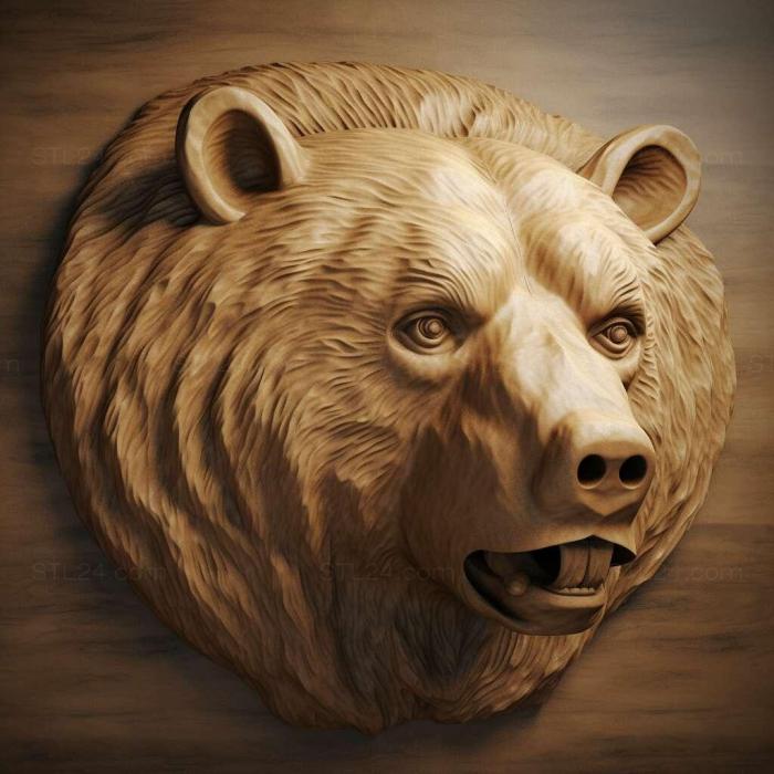 Nature and animals (Winnipeg bear famous animal 4, NATURE_1432) 3D models for cnc