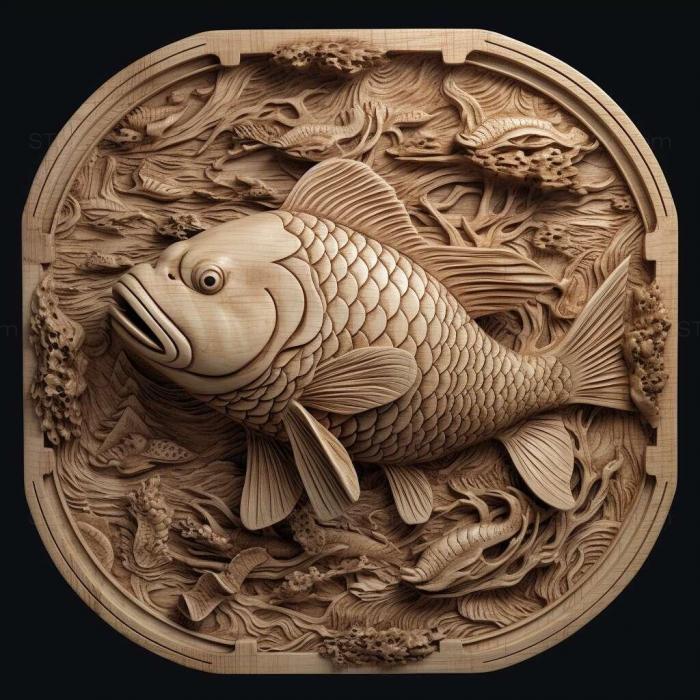 Nature and animals (Nanjing fish fish 4, NATURE_1440) 3D models for cnc