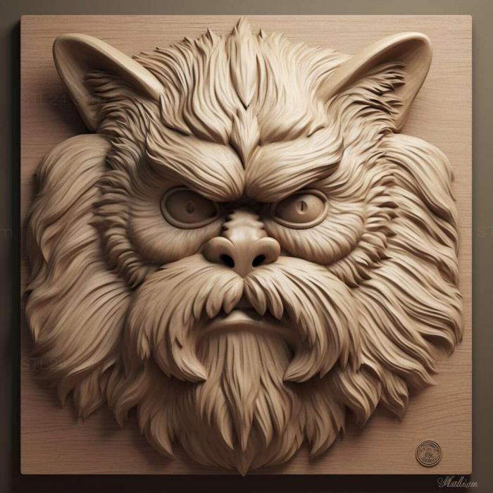 Nature and animals (Colonel Meow famous animal 3, NATURE_147) 3D models for cnc