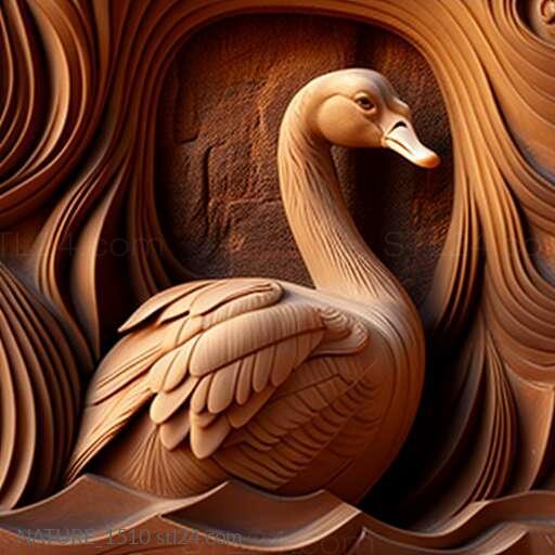 Nature and animals (st Petra swan famous animal 2, NATURE_1510) 3D models for cnc