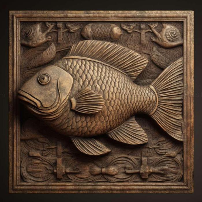 Nature and animals (Southern afiosemion fish 2, NATURE_1622) 3D models for cnc