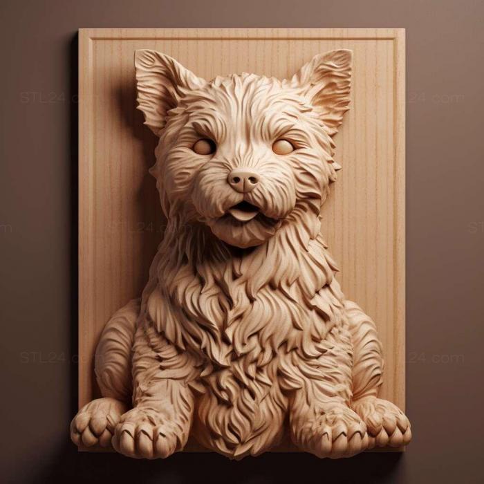 Nature and animals (st Pumi dog breed dog 1, NATURE_17) 3D models for cnc