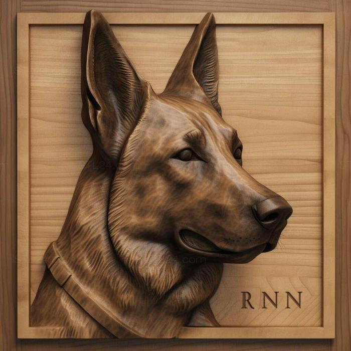 Nature and animals (st Rin Tin Tin famous animal 2, NATURE_1726) 3D models for cnc