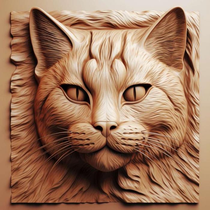 Nature and animals (st Matroska cat famous animal 1, NATURE_1841) 3D models for cnc