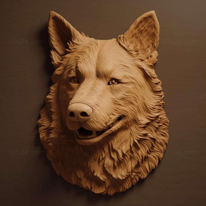 Nature and animals (st Welsh Shepherd dog 1, NATURE_1889) 3D models for cnc