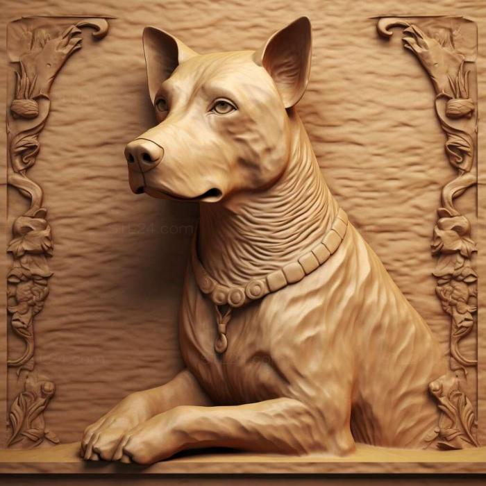 Nature and animals (st Rajapalayam dog breed dog 1, NATURE_1893) 3D models for cnc