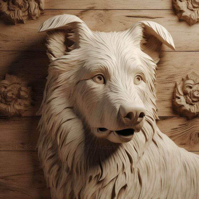 Nature and animals (st South Russian Shepherd dog 1, NATURE_1933) 3D models for cnc