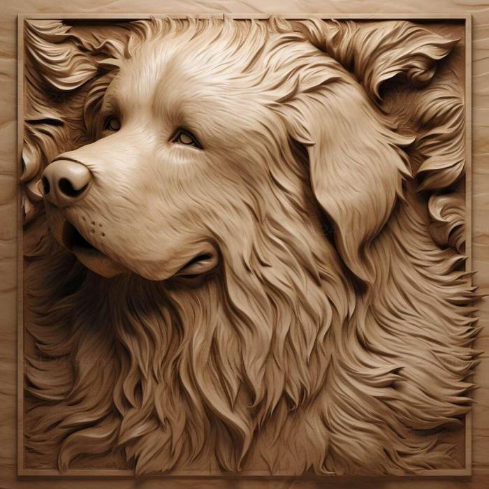 Nature and animals (st South Russian Shepherd dog 3, NATURE_1935) 3D models for cnc