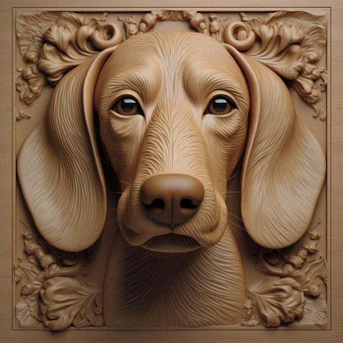 Nature and animals (Helleforshund dog 4, NATURE_2000) 3D models for cnc