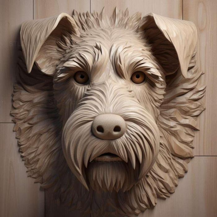 Nature and animals (st Sky Terrier dog 1, NATURE_201) 3D models for cnc