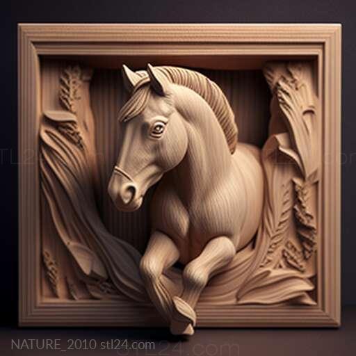 Nature and animals (st Thumbelina dwarf horse famous animal 2, NATURE_2010) 3D models for cnc