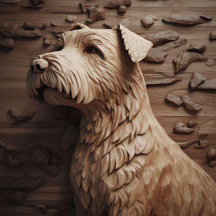 Nature and animals (st Sky Terrier dog 3, NATURE_203) 3D models for cnc