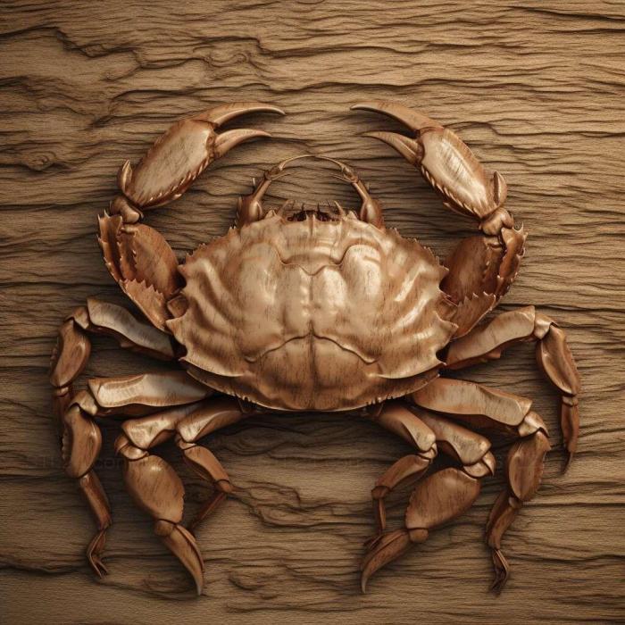 Nature and animals (Liocarcinus vernalis 2, NATURE_2062) 3D models for cnc