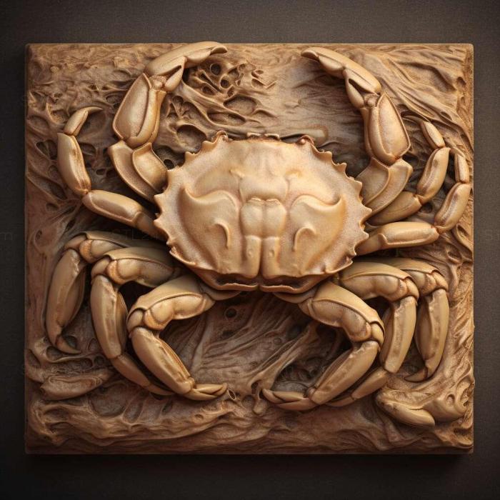 Nature and animals (Liocarcinus vernalis 3, NATURE_2063) 3D models for cnc