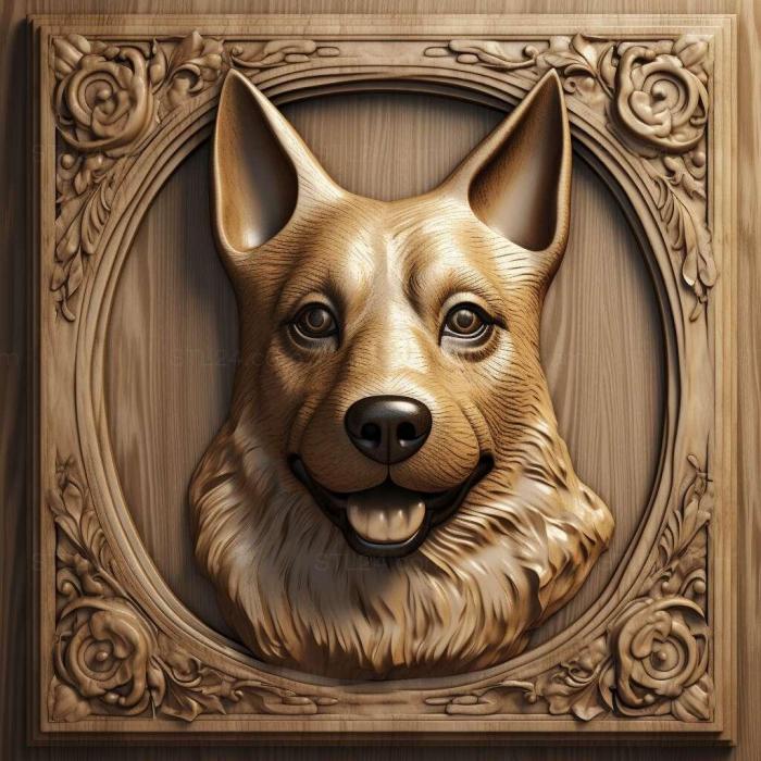 Природа и животные (Собака герцога знаменитое животное 2, NATURE_2098) 3D модель для ЧПУ станка
