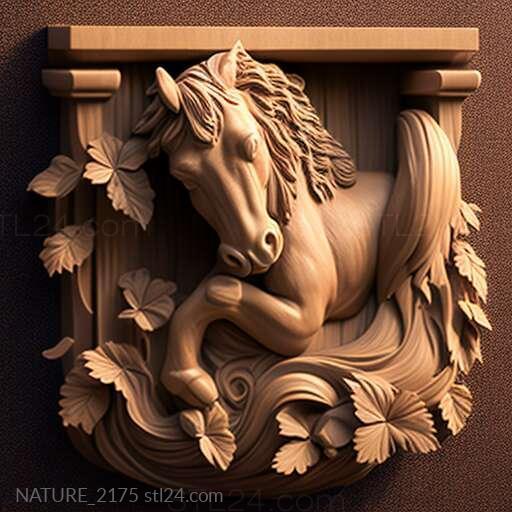 Nature and animals (st Thumbelina dwarf horse famous animal 3, NATURE_2175) 3D models for cnc