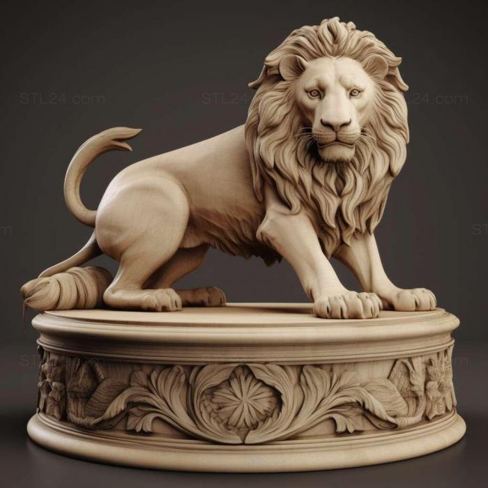 st LION on the small pedestal 2