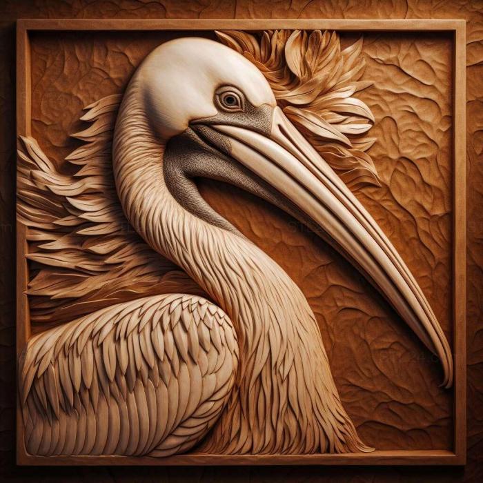 Nature and animals (Petros pelican famous animal 4, NATURE_2252) 3D models for cnc