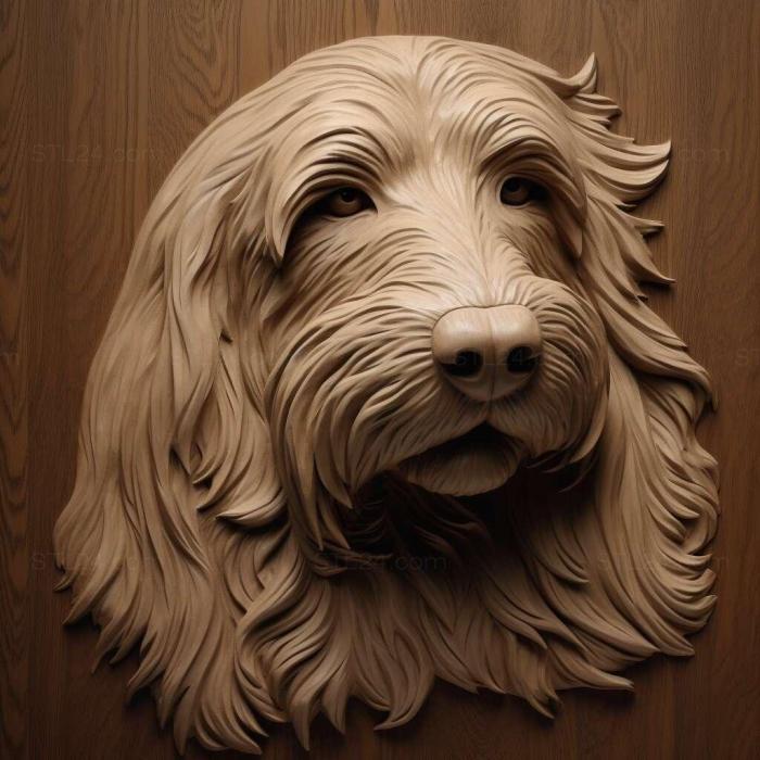 Nature and animals (st The Great Vendean Basset Griffon dog 1, NATURE_2289) 3D models for cnc