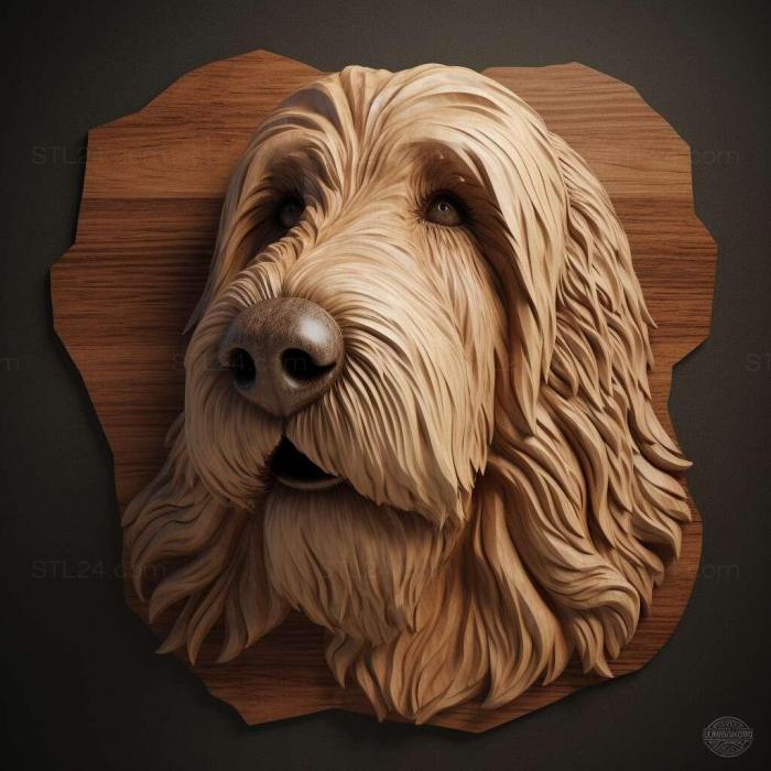 Nature and animals (st The Great Vendean Basset Griffon dog 3, NATURE_2291) 3D models for cnc