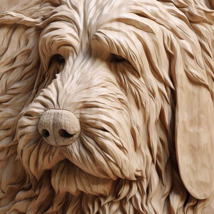 Nature and animals (st The Great Vendean Basset Griffon dog 4, NATURE_2292) 3D models for cnc