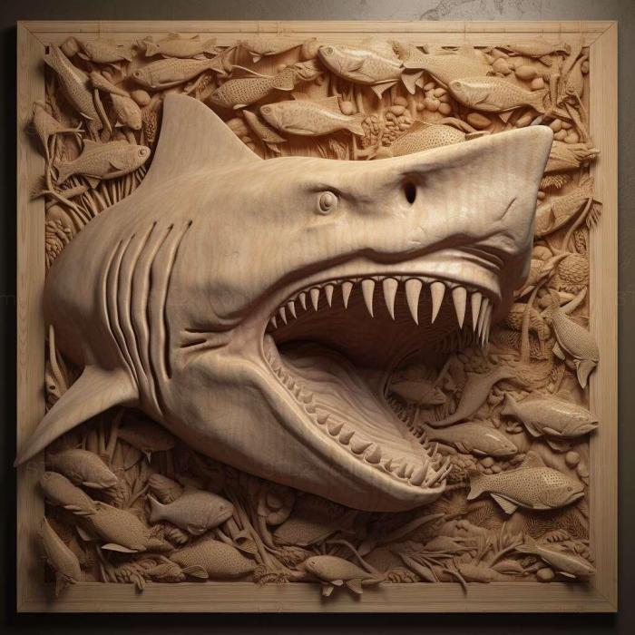Nature and animals (st Megalodontesidae 4, NATURE_2300) 3D models for cnc