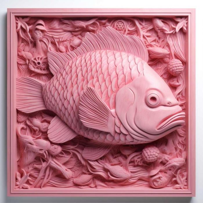 Розовая рыба мунхауз 1