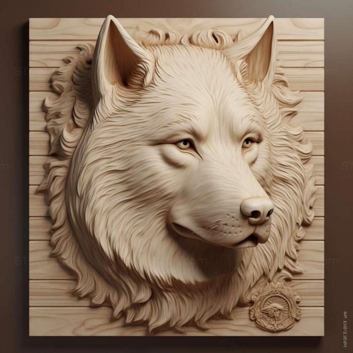 Nature and animals (st Sakhalin Husky dog 3, NATURE_2359) 3D models for cnc