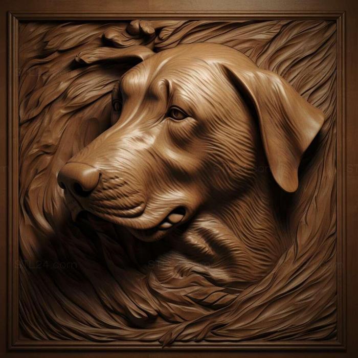 Nature and animals (st Polish Hound dog 3, NATURE_2363) 3D models for cnc