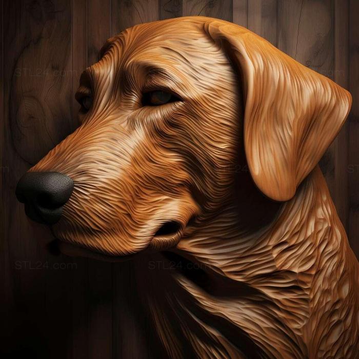 Nature and animals (st Polish Hound dog 4, NATURE_2364) 3D models for cnc