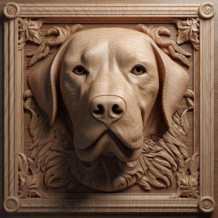 Nature and animals (Bourbon brakk dog 4, NATURE_2392) 3D models for cnc