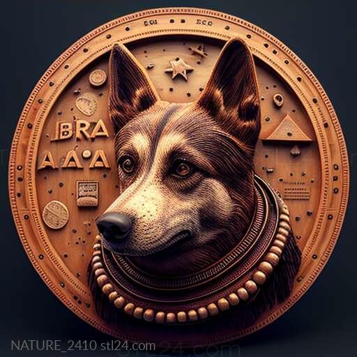 Nature and animals (st Laika cosmonaut dog famous animal 2, NATURE_2410) 3D models for cnc