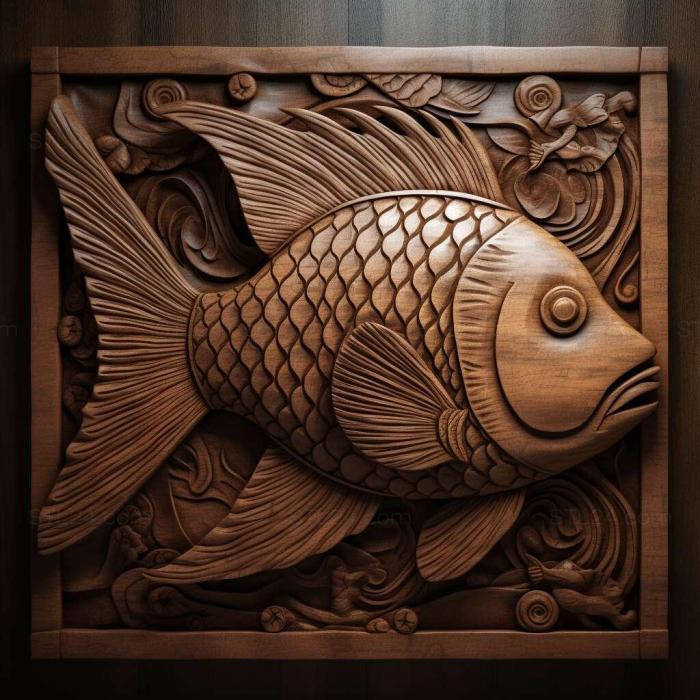 Nature and animals (Venezuelan panaka fish 2, NATURE_2514) 3D models for cnc