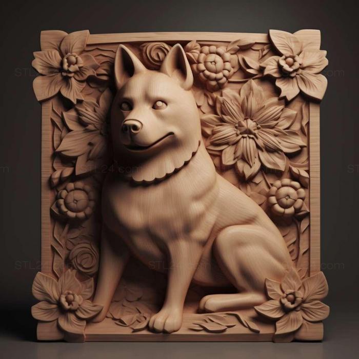 Nature and animals (Dzemon shiba dog 3, NATURE_2555) 3D models for cnc