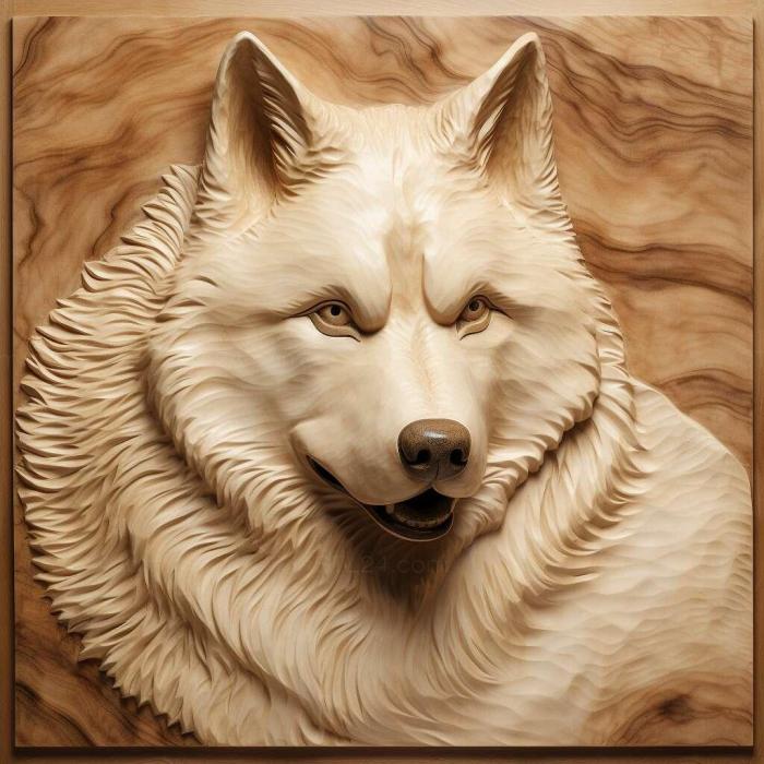 Nature and animals (st Alaskan Malamute dog 4, NATURE_2576) 3D models for cnc