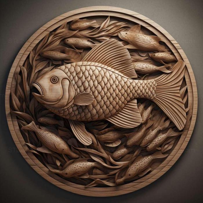 Nature and animals (st Minor fish fish 4, NATURE_2588) 3D models for cnc