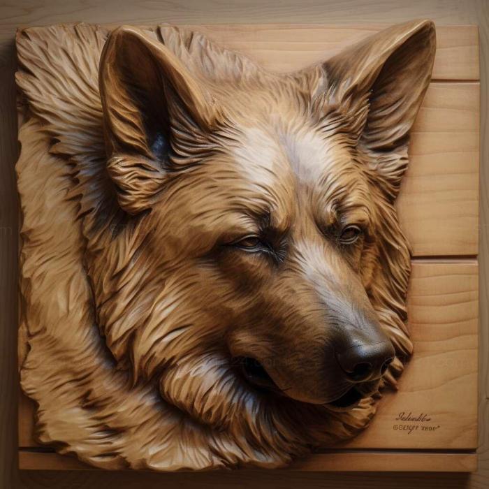 Nature and animals (Sharplaninsky Shepherd dog 1, NATURE_2593) 3D models for cnc