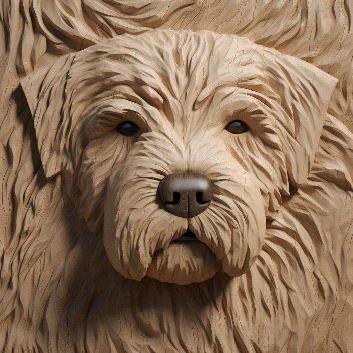 Nature and animals (Boris the dog famous animal 4, NATURE_2800) 3D models for cnc