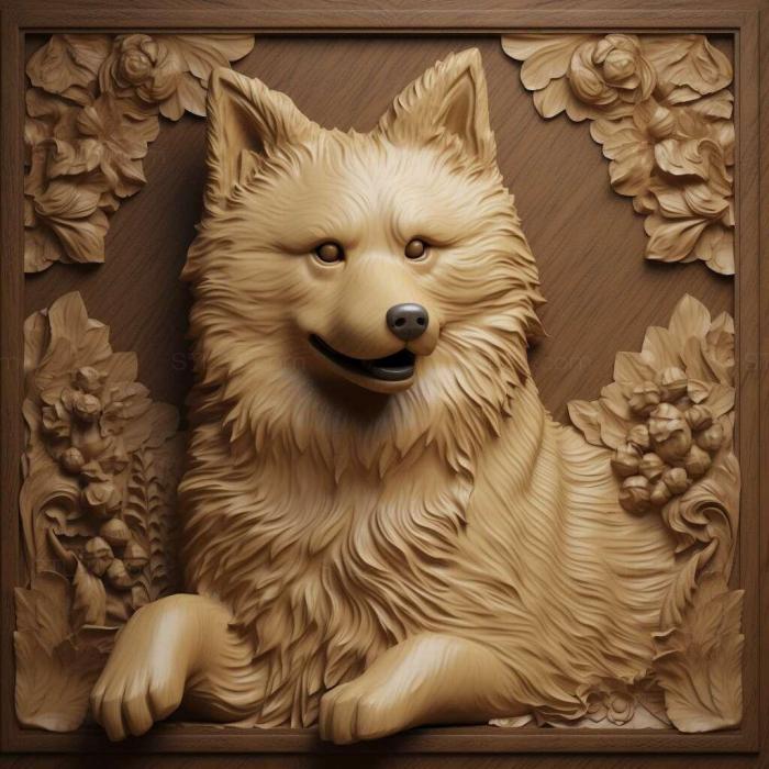 Nature and animals (st Finnish Lapphund dog 3, NATURE_2807) 3D models for cnc