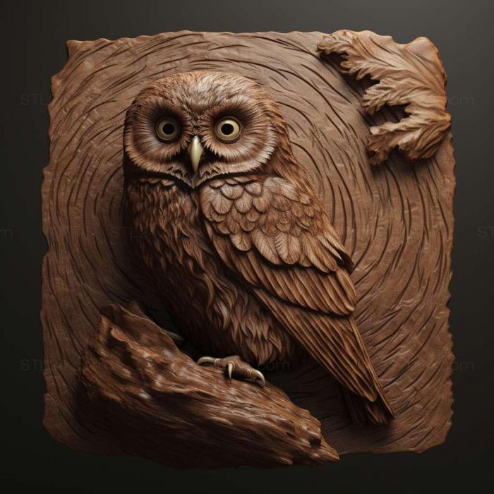 Nature and animals (Glaucidium bolivianum 3, NATURE_2859) 3D models for cnc