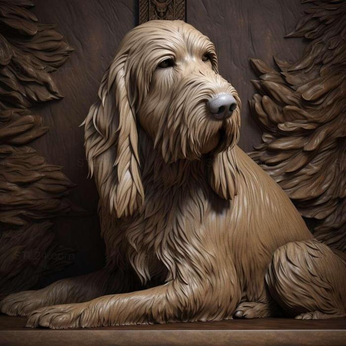 Nature and animals (st Italian spinone dog 1, NATURE_2865) 3D models for cnc