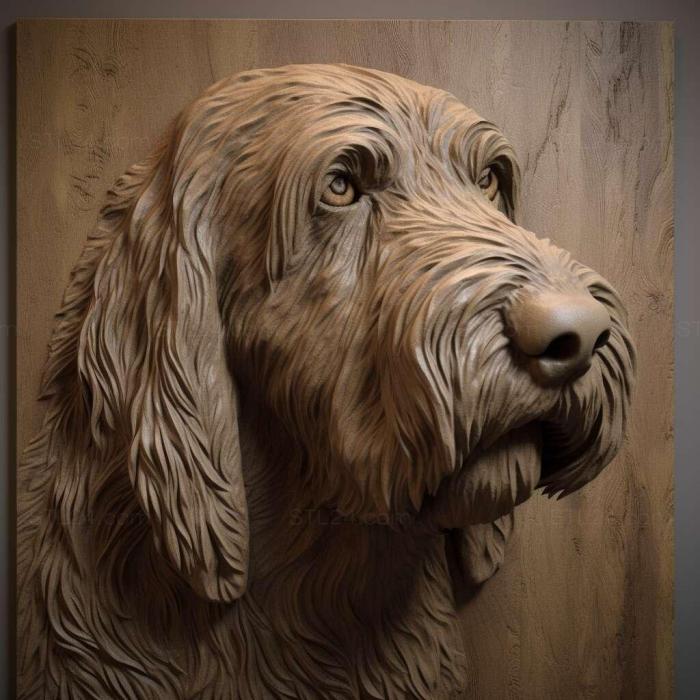 Nature and animals (st Italian spinone dog 3, NATURE_2867) 3D models for cnc