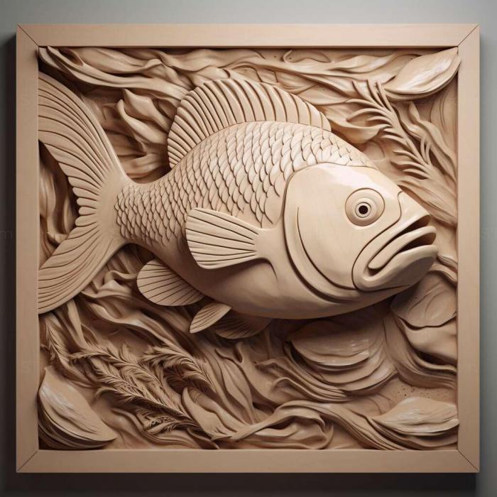 Nature and animals (Limatulichty fish 2, NATURE_2878) 3D models for cnc